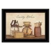 "Country Kitchen" By Susie Boyer, Ready to Hang Framed Print, Black Frame